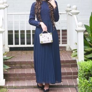 Dainty Jewells Stroll at the Manor Dress (Navy)